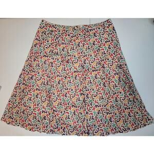 Anthropologie Lapis Women's L Abstract Geometric A-line Skirt Multicolor| Fun
